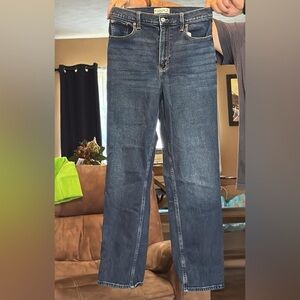 Abercrombie & Fitch Classic Blue Straight Leg Jeans